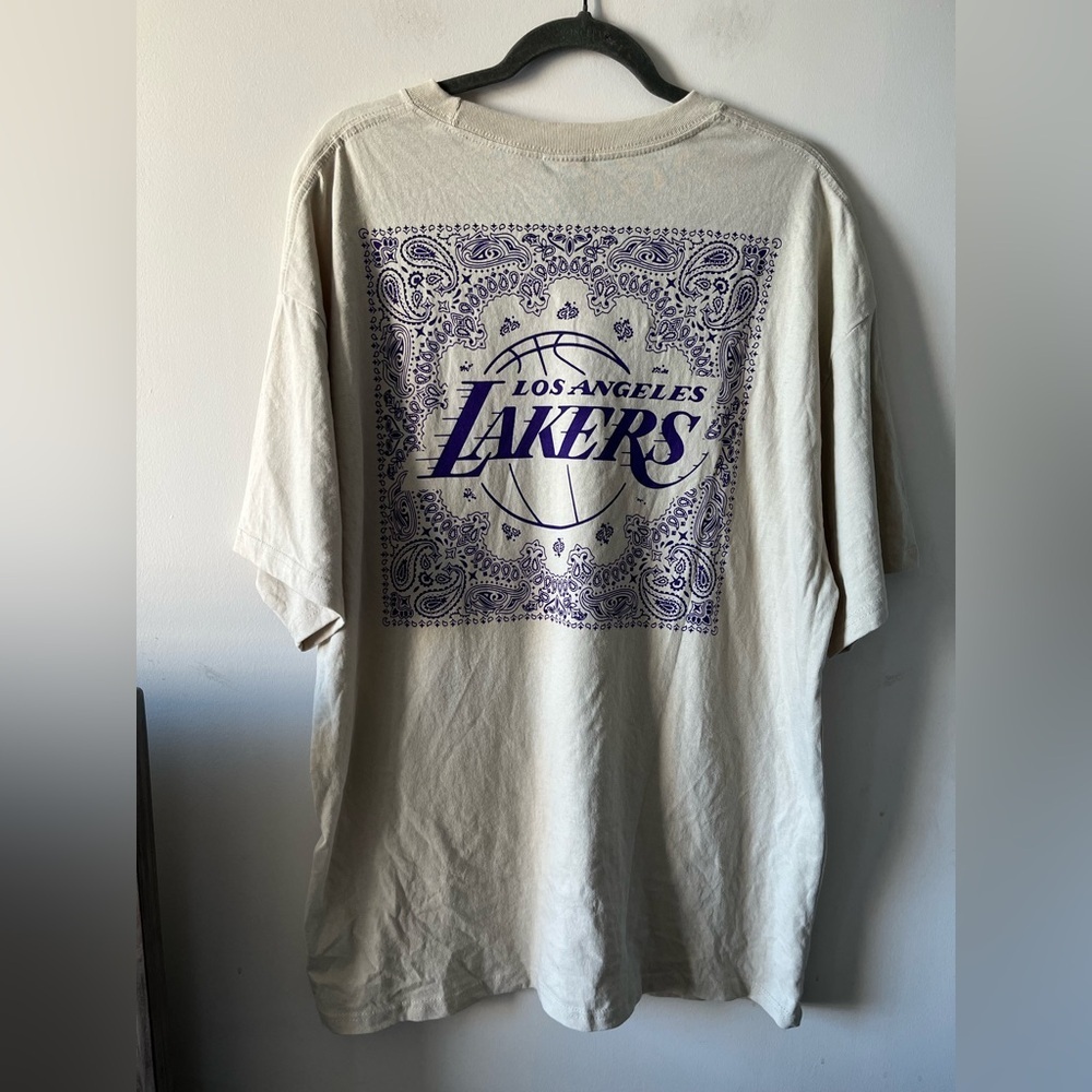 Ultra Game Los Angeles Lakers Cream T-Shirt - XL